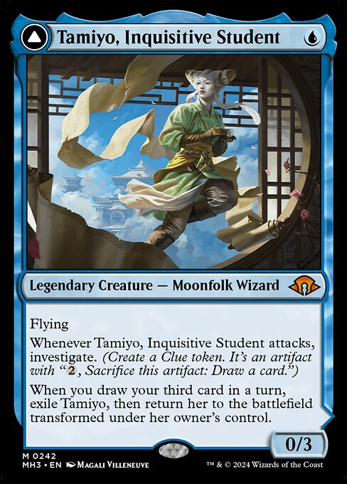 Tamiyo, Inquisitive Student // Tamiyo, Seasoned Scholar (Mythic)