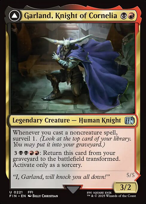 Garland, Knight of Cornelia // Chaos, the Endless (Uncommon)