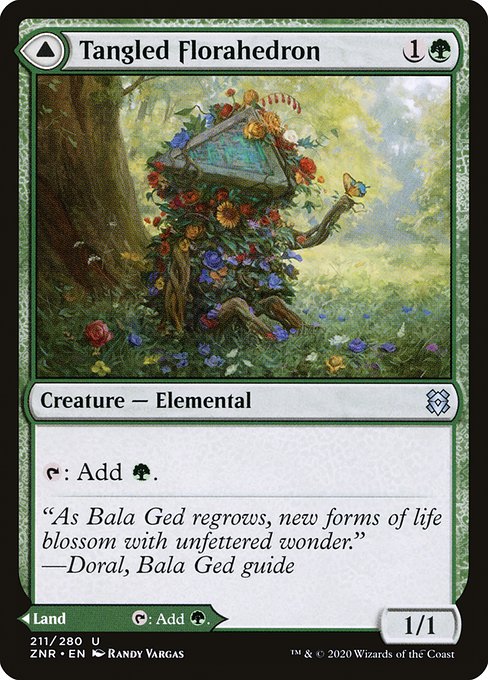 Tangled Florahedron // Tangled Vale (Uncommon)