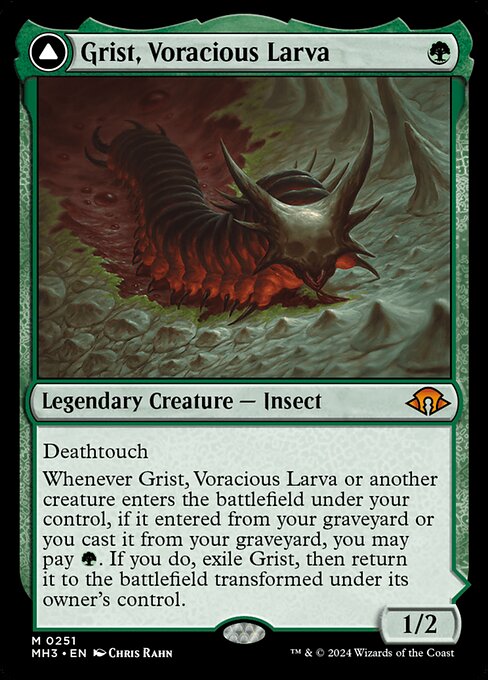 Grist, Voracious Larva // Grist, the Plague Swarm (Mythic)