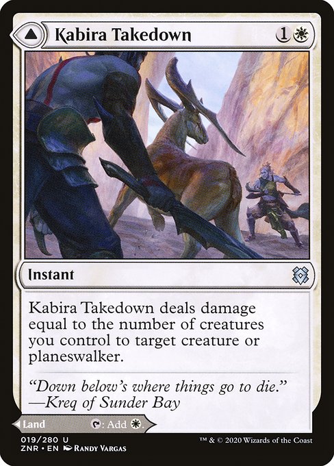 Kabira Takedown // Kabira Plateau (Uncommon)