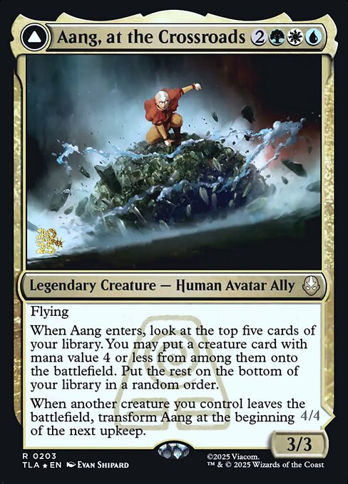 Aang, at the Crossroads // Aang, Destined Savior (Rare)