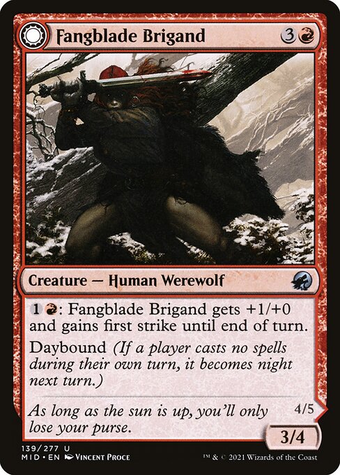 Fangblade Brigand // Fangblade Eviscerator (Uncommon)