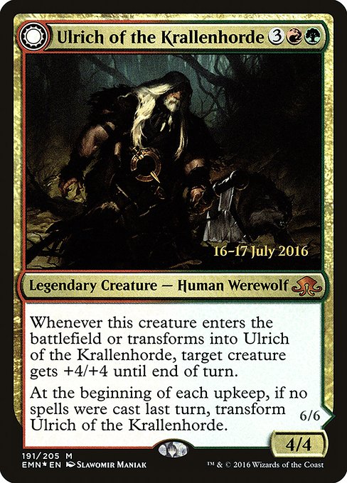 Ulrich of the Krallenhorde // Ulrich, Uncontested Alpha (Mythic)