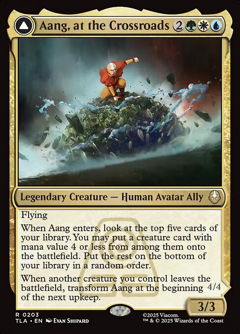 Aang, at the Crossroads // Aang, Destined Savior (Rare)