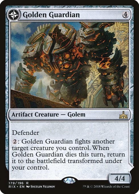 Golden Guardian // Gold-Forge Garrison (Rare)