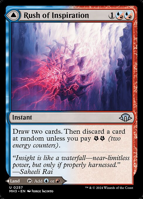 Rush of Inspiration // Crackling Falls (Uncommon)