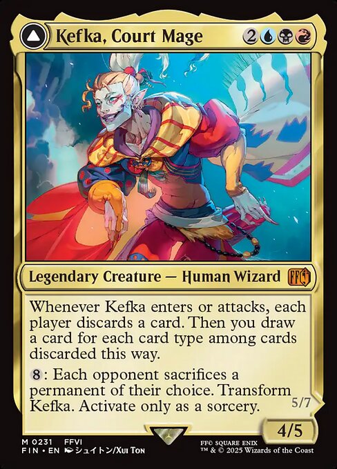 Kefka, Court Mage // Kefka, Ruler of Ruin (Mythic)