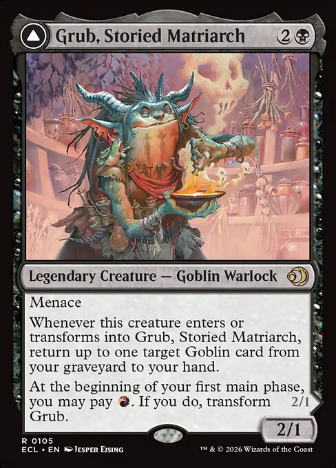 Grub, Storied Matriarch // Grub, Notorious Auntie (Rare)