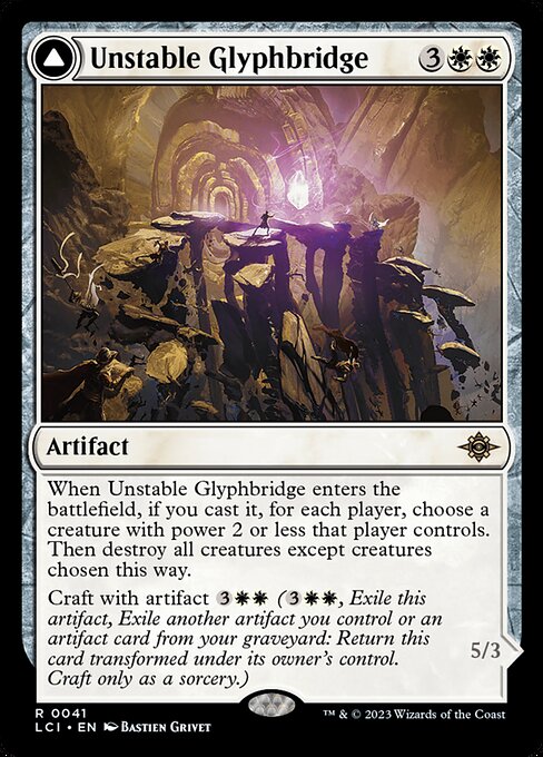 Unstable Glyphbridge // Sandswirl Wanderglyph (Rare)