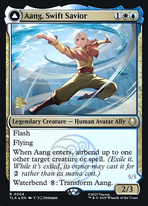 Aang, Swift Savior // Aang and La, Ocean's Fury (Rare)