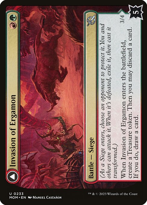 Invasion of Ergamon // Truga Cliffcharger (Uncommon)