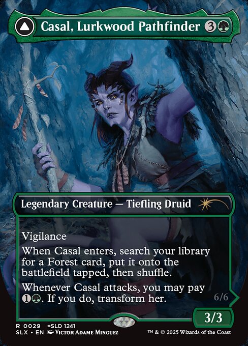 Casal, Lurkwood Pathfinder // Casal, Pathbreaker Owlbear (Rare)