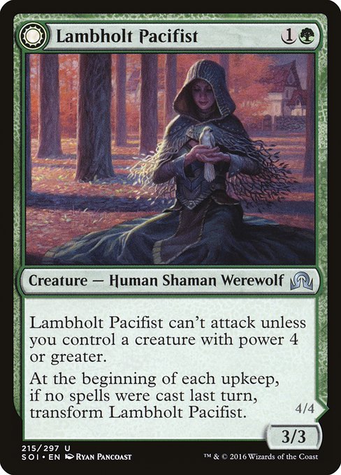 Lambholt Pacifist // Lambholt Butcher (Uncommon)