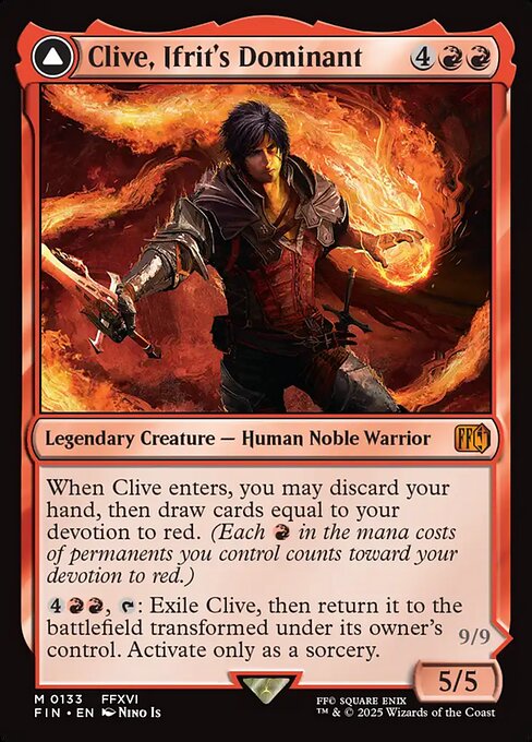 Clive, Ifrit's Dominant // Ifrit, Warden of Inferno (Mythic)