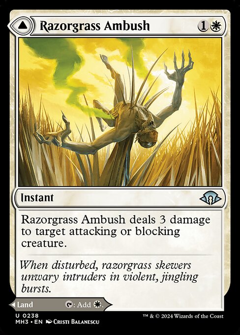 Razorgrass Ambush // Razorgrass Field (Uncommon)