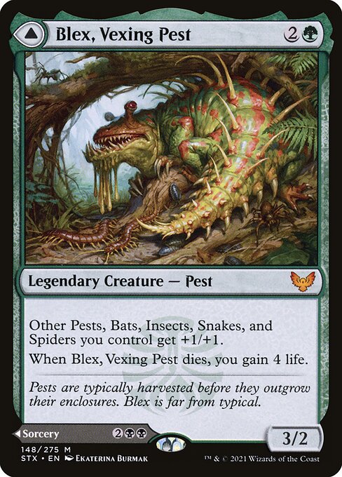 Blex, Vexing Pest // Search for Blex (Mythic)