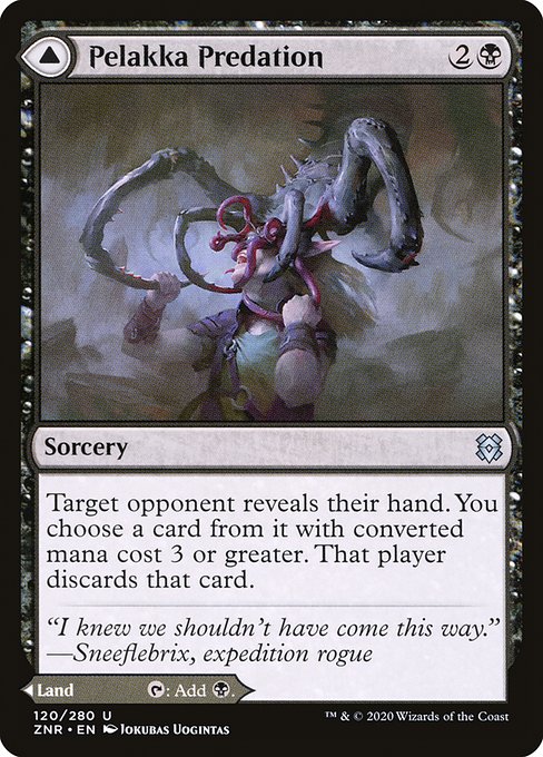 Pelakka Predation // Pelakka Caverns (Uncommon)