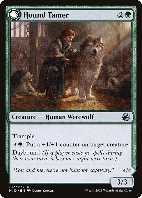 Hound Tamer // Untamed Pup (Uncommon)
