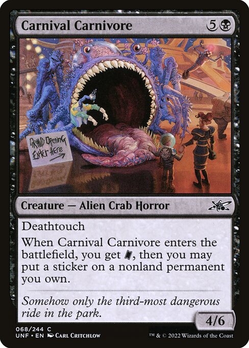 Carnival Carnivore from Unfinity (Common)
