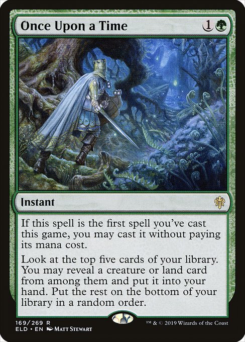 Once Upon a Time from Throne of Eldraine (Rare)