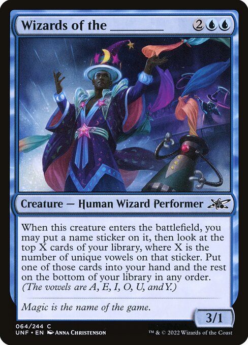 Wizards of the _____ from Unfinity (Common)