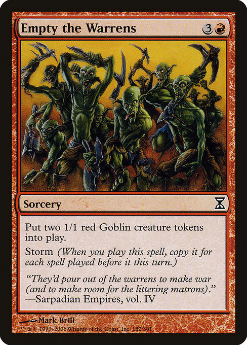 Empty the Warrens from Time Spiral (Common)