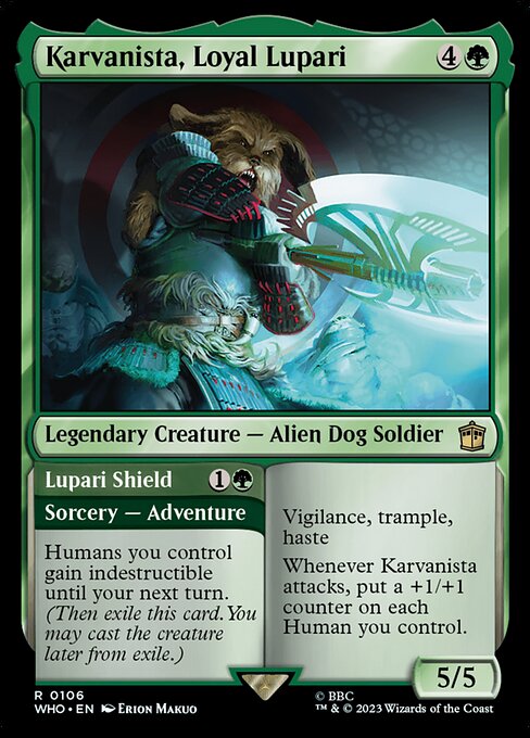 Karvanista, Loyal Lupari // Lupari Shield (Rare)