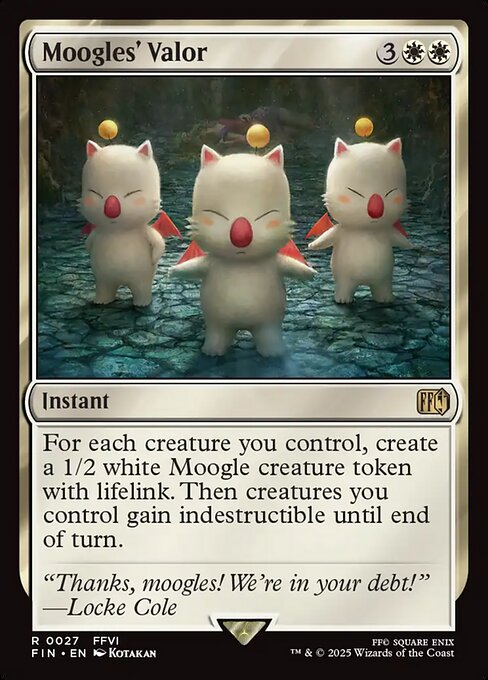 Moogles' Valor (Rare)