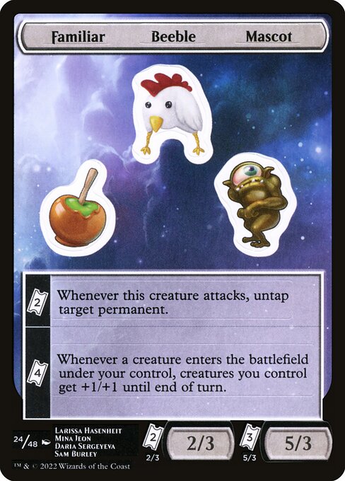 Familiar Beeble Mascot from Unfinity Sticker Sheets (Common)