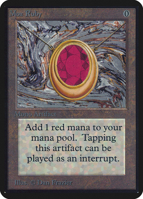 Mox Ruby from Limited Edition Alpha (Rare)