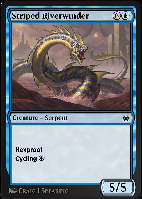Striped Riverwinder #82 – Amonkhet Remastered Striped Riverwinder from Amonkhet Remastered (Common)
