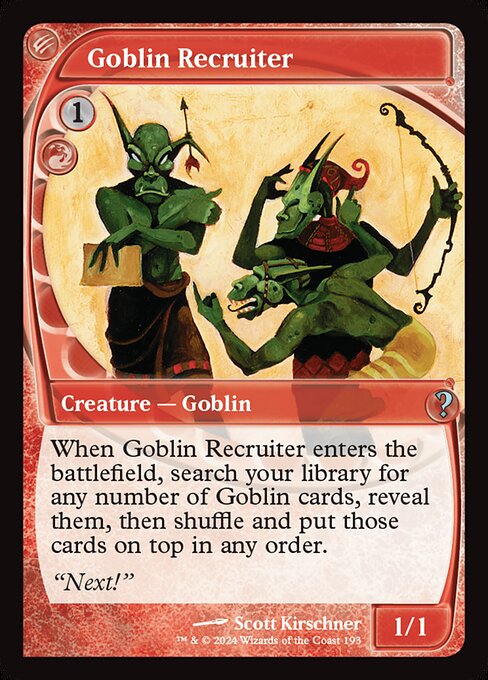 Goblin Recruiter (Uncommon)