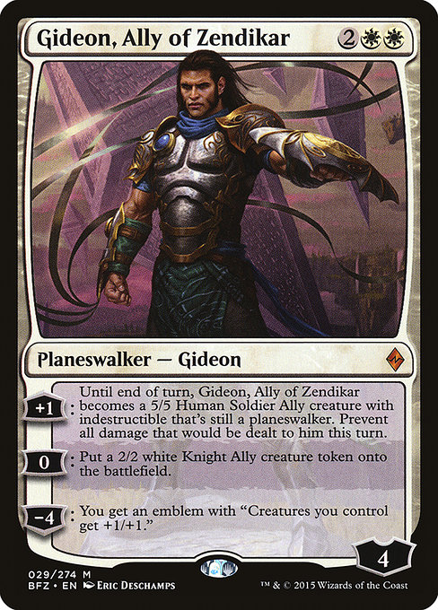 Gideon, Ally of Zendikar (Mythic)