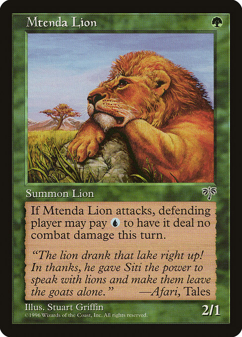 Mtenda Lion (Common)