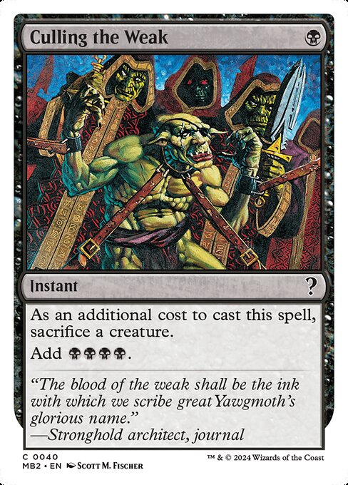 Culling the Weak (Common)