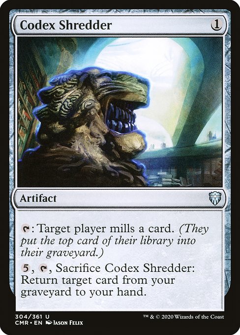Codex Shredder (Uncommon)