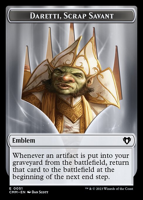 Daretti, Scrap Savant Emblem (Common)
