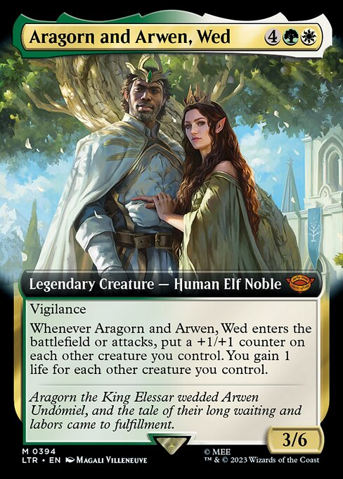 Aragorn and Arwen, Wed (Mythic)