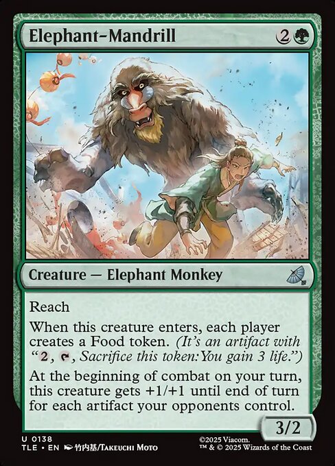 Elephant-Mandrill (Uncommon)