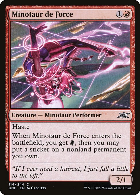 Minotaur de Force from Unfinity (Common)