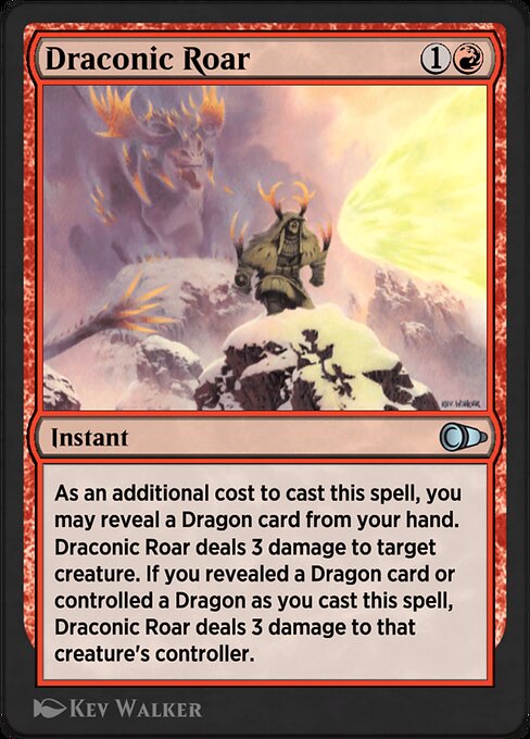 Draconic Roar #130 – Pioneer Masters Draconic Roar from Pioneer Masters (Uncommon)