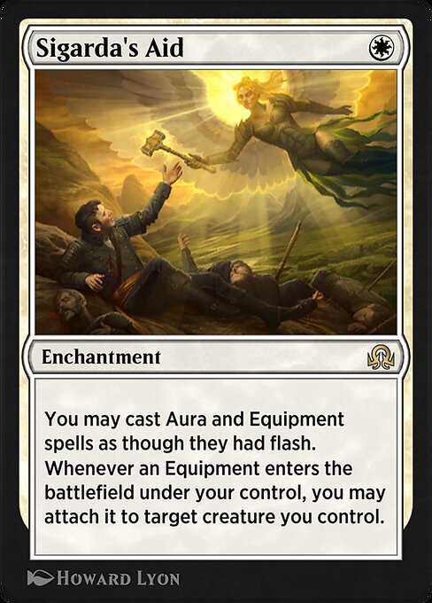 Sigarda's Aid #43 – Shadows over Innistrad Remastered Sigarda's Aid from Shadows over Innistrad Remastered (Rare)