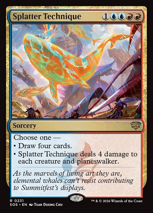 Splatter Technique (Rare)