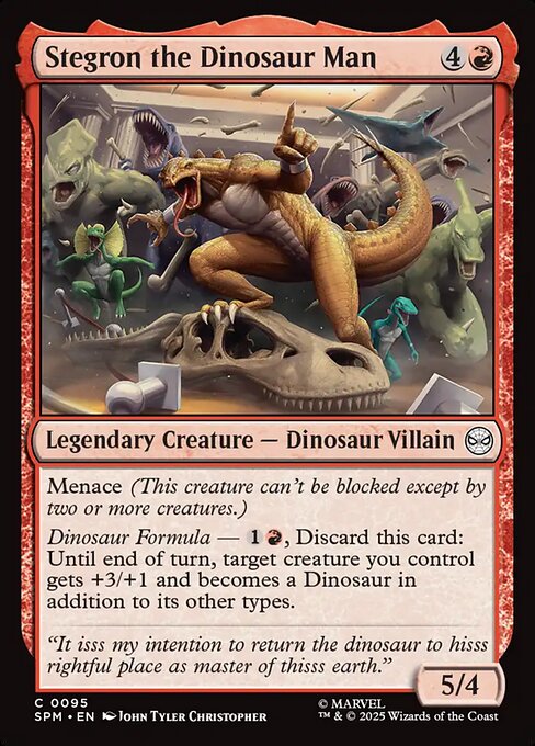 Stegron the Dinosaur Man (Common)