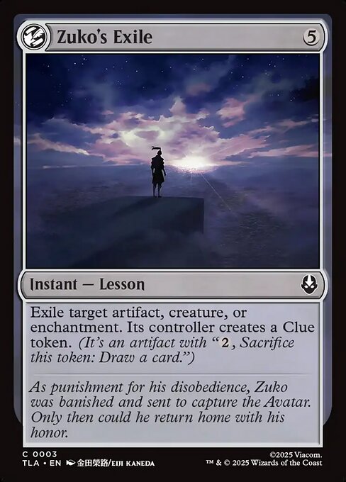 Zuko's Exile (Common)