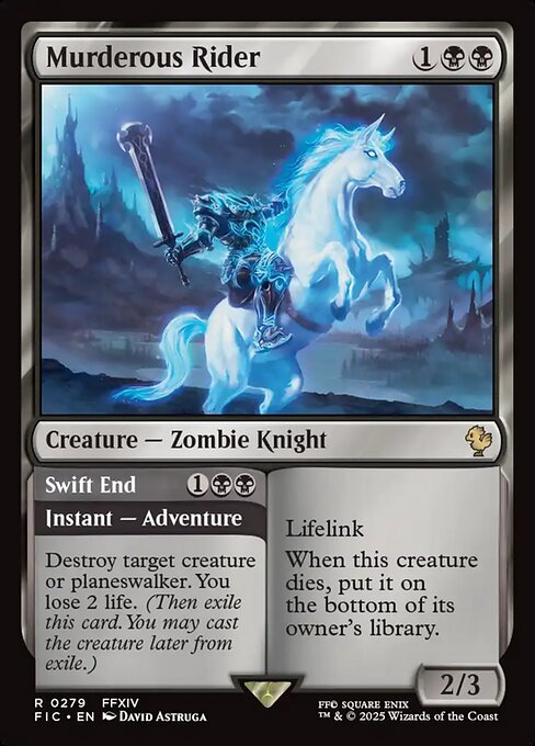 Murderous Rider // Swift End (Rare)