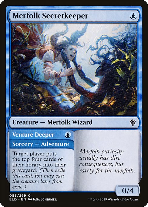 Merfolk Secretkeeper // Venture Deeper (Common)
