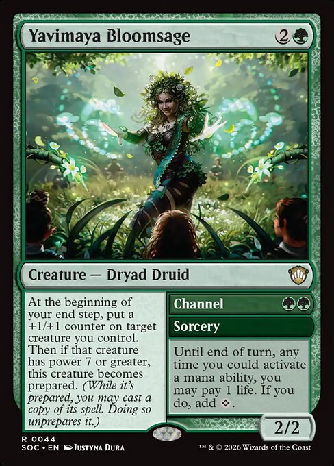 Yavimaya Bloomsage // Channel (Rare)