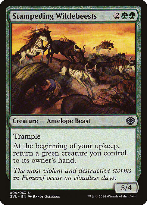 Stampeding Wildebeests (Uncommon)
